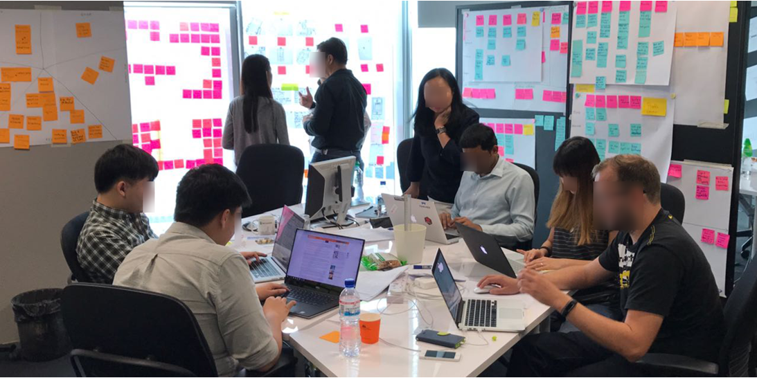 Digital transformation program, a Scrum Team coached by why innovation! at a Leading private bank in Singapore