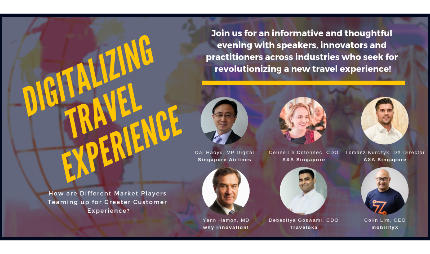 Red Dot Innovation Meetup event: Digitalising Travel Experience, featuring Singapore Airlines, AXA & mobilityX (why innovation!)