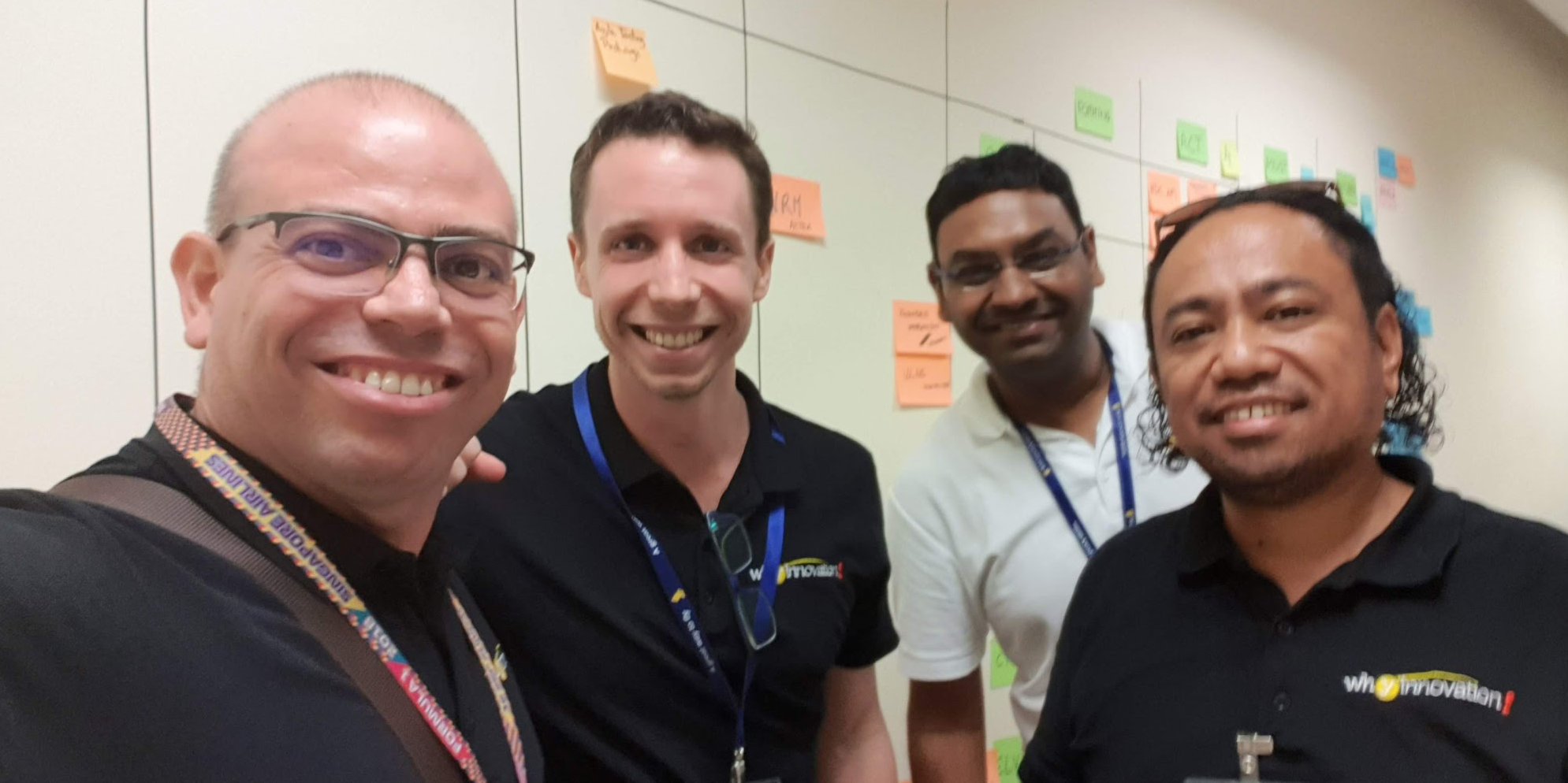 Agile transformation, why innovation! team members who led this program for a Leading global airline company in Singapore